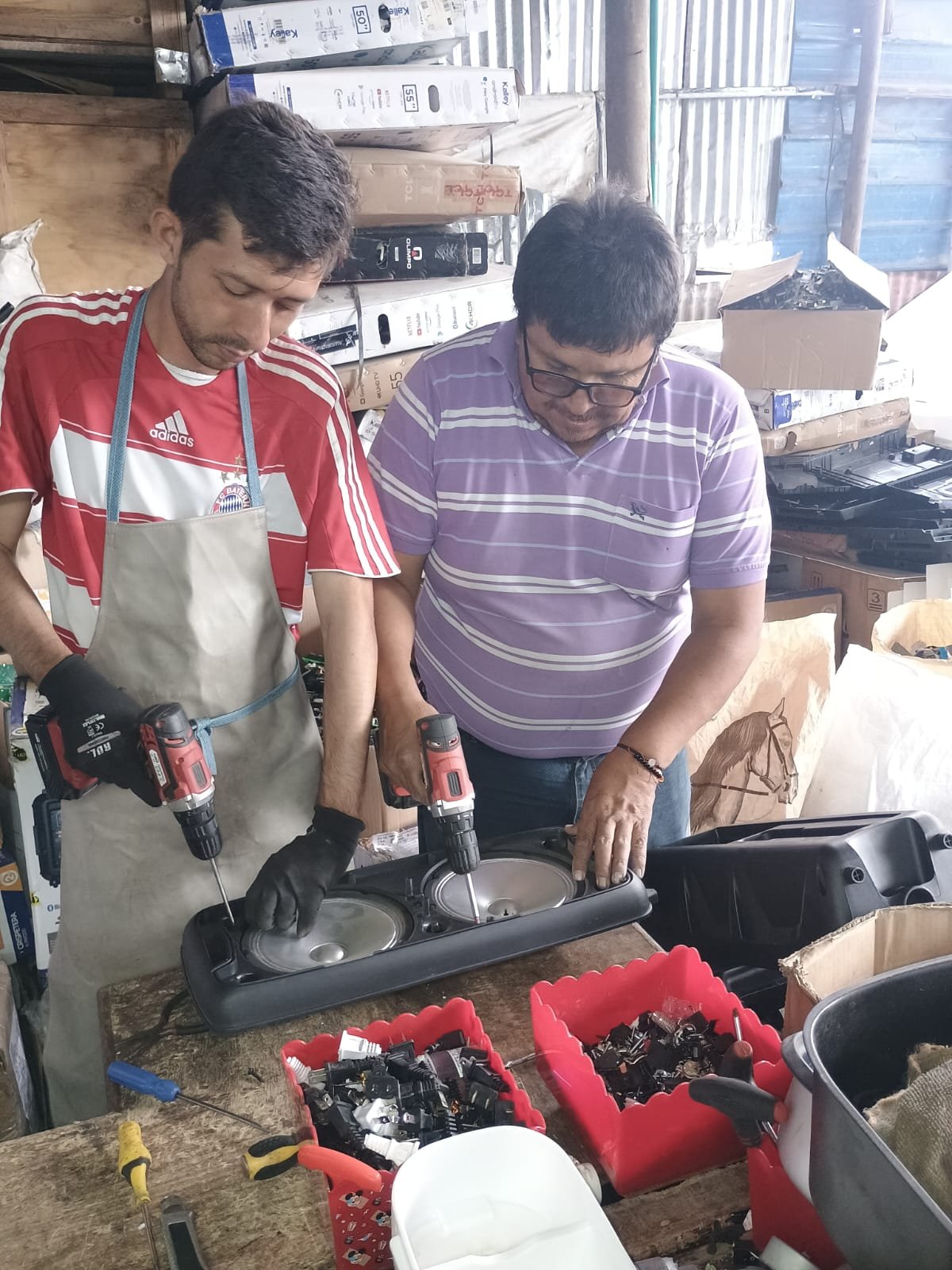 Proyecto Reciclaje de RAEE de la Fundación CREINSER